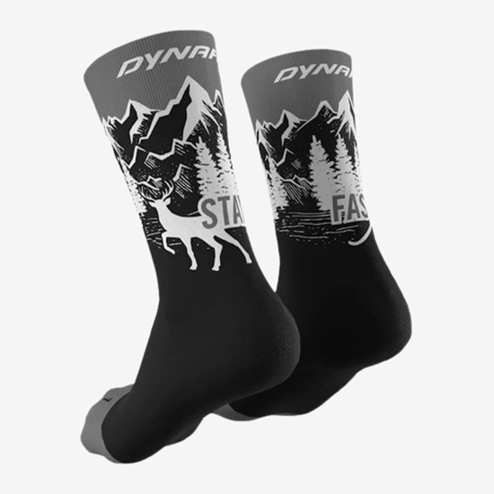 DYNAFIT nogavice 71526 0911 STAY FAST SOCKS black out