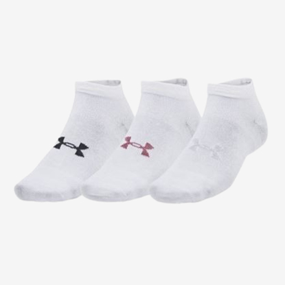 UNDER ARMOUR nogavice 1382958-100 ESSENTIAL CREW STRIPE SOCKS white
