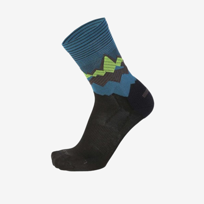 MICO pohodne nogavice CA03065 789 LIGHT WEIGHT EXTRA DRY LIGHT HIKE CREW SOCKS black blue