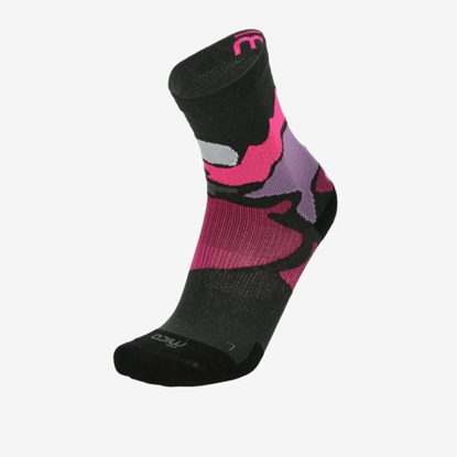 MICO pohodne nogavice CA03076 033 EXTRA DRY LIGHT WEIGHT SOCKS pink purple black