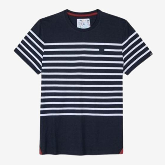 TBS m majica GOTYETEE 14612 navy white