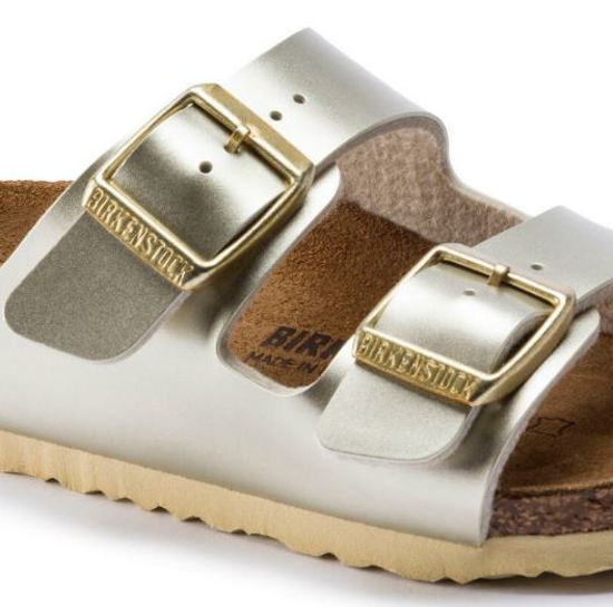 BIRKENSTOCK natikači 1014841 ARIZONA KIDS -narrow- electric metallic gold