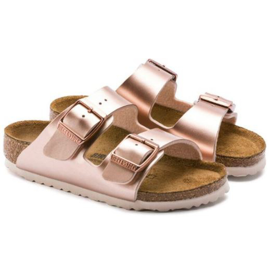 BIRKENSTOCK natikači 1012478 ARIZONA KIDS -narrow- electric metallic copper