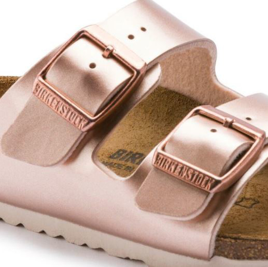 BIRKENSTOCK natikači 1012478 ARIZONA KIDS -narrow- electric metallic copper