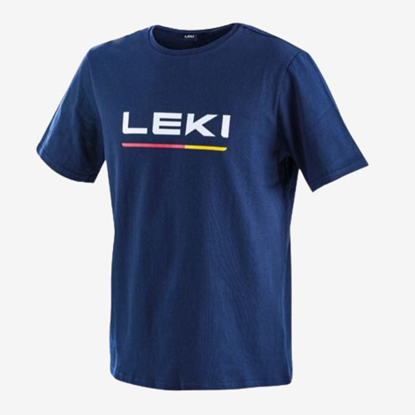 LEKI  m majica 3402230 LOGO T-SHIRT true navy blue white