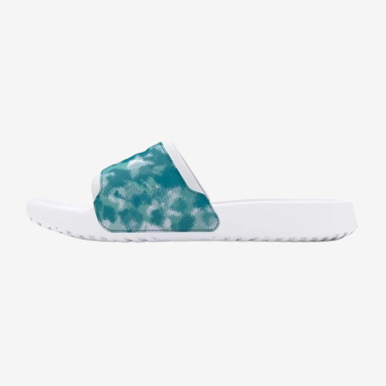 UNDER ARMOUR ž natikači 3027223-100 SELECT GRAPHIC SLIDES white radial turquoise