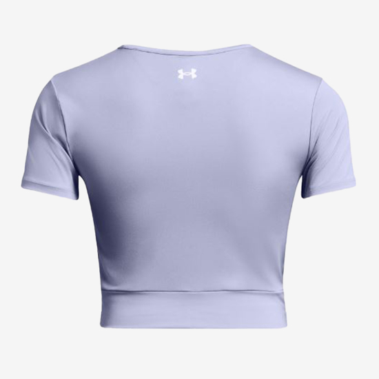 UNDER ARMOUR ž majica 1383647-539 UA MOTION CROSSOVER CROP SHORT SLEEVE celeste white