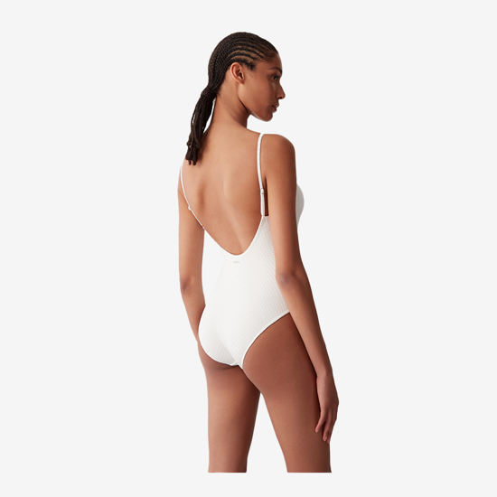 COLMAR ž kopalke 3000 9YF 01 ONE-PIECE TEXTURED SWIMSUIT white