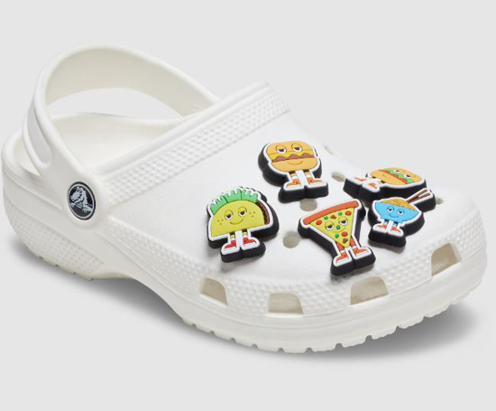 CROCS jibbitz™  CHILL  FOODS 5 PAC yelow