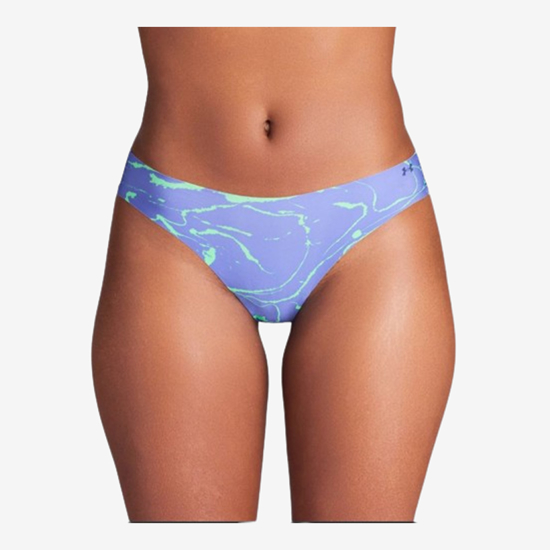 UNDER ARMOUR ž spodnje perilo 1383894-561 PURE STRETCH 3-PACK PRINTED NO SHOW THONG starlight celeste midnight navy