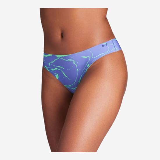 UNDER ARMOUR ž spodnje perilo 1383894-561 PURE STRETCH 3-PACK PRINTED NO SHOW THONG starlight celeste midnight navy