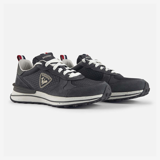 ROSSIGNOL m copati RNMMA70 F43 HERITAGE RETRO SNEAKERS onyx grey black olive white asparagus