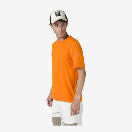 ROSSIGNOL m majica RLMMY14 41N MEN'S PLAIN HIKING TEE tangelo orange