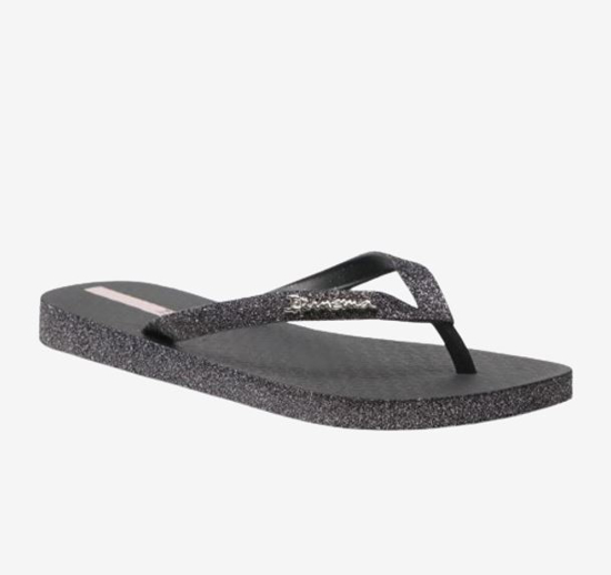 IPANEMA ž japonke 27000 AK786 MAXI GLOW FEM black glitter dark grey