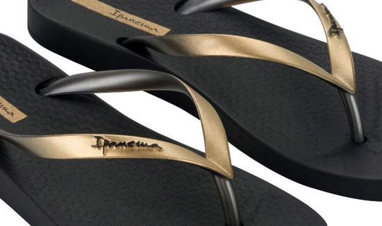 IPANEMA ž japonke 27183 AV441 ANAT SHINE black gold