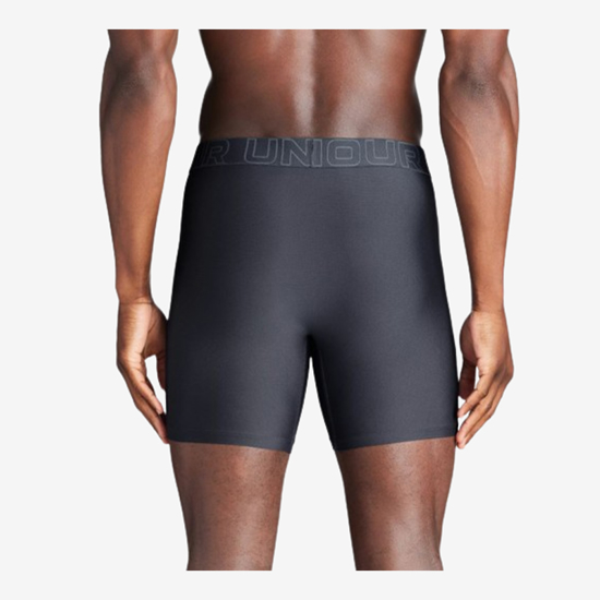 UNDER ARMOUR m spodnje hlače 1383884-044 PERFORMANCE TECH MESH 6'' 3-PACK BOXERJOCK®  downpour gray gravel