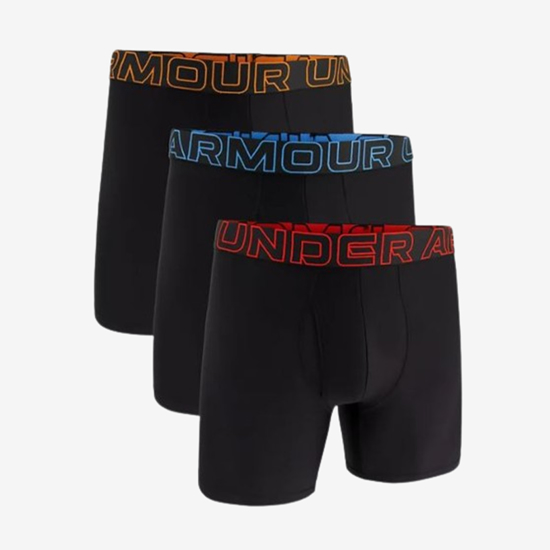 UNDER ARMOUR m spodnje hlače 1383878-002 PERFORMANCE TECH 6'' 3-PACK BOXERJOCK® black