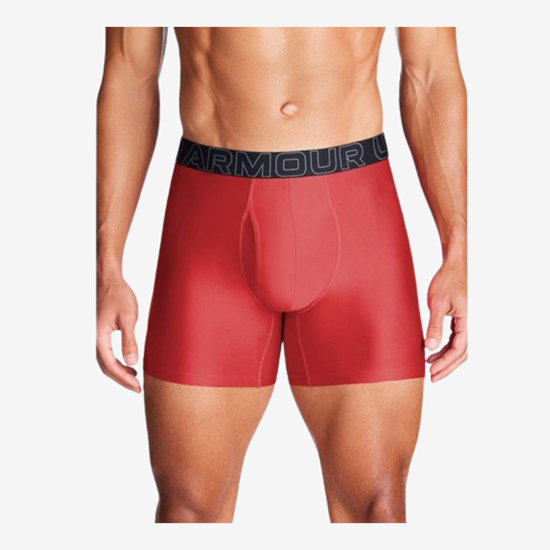 UNDER ARMOUR m spodnje hlače 1383878-600 PERFORMANCE TECH 6'' 3-PACK BOXERJOCK® red