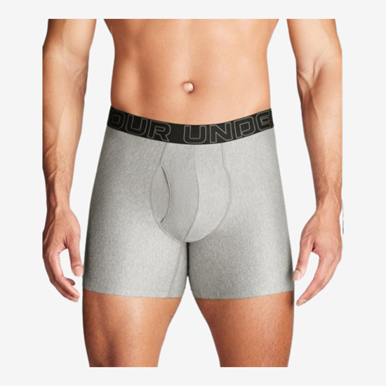 UNDER ARMOUR m spodnje hlače 1383878-035 PERFORMANCE TECH 6'' 3-PACK BOXERJOCK® grey