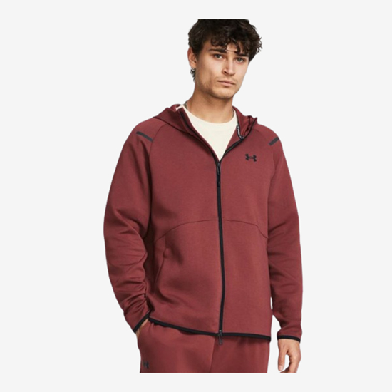 UNDER ARMOUR m jopica 1379806-688 UNSTOPPABLE FLEECE FULL-ZIP cinna red black