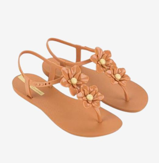 IPANEMA ž sandali 83565 AS019 DUO FLOWERS brown yellow