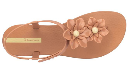 IPANEMA ž sandali 83565 AS019 DUO FLOWERS brown yellow