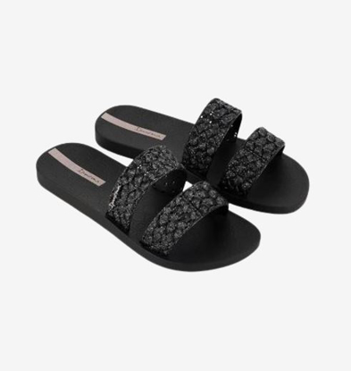 IPANEMA ž natikači 83243 AS026 RENDA II FEM black glitter