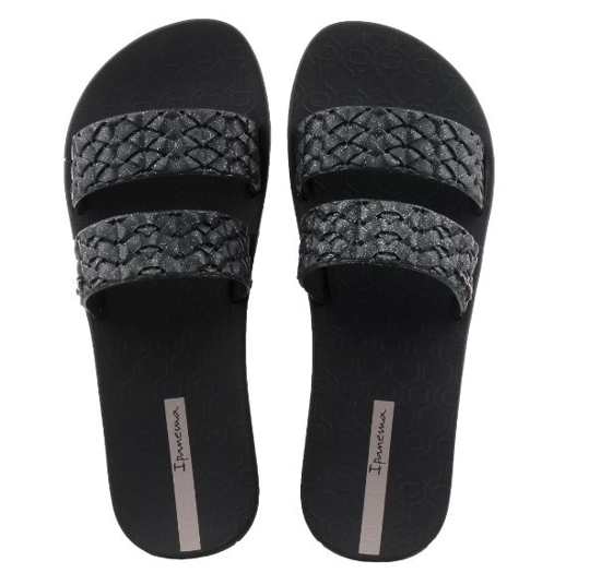 IPANEMA ž natikači 83243 AS026 RENDA II FEM black glitter