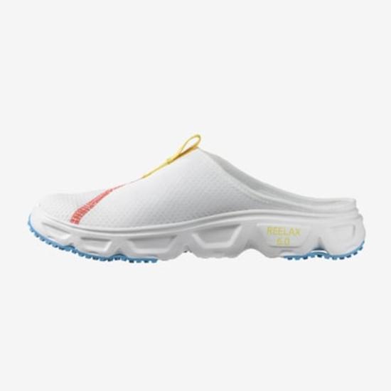 SALOMON m natikači 477161 REELAX SLIDE 6.0 white/transcend blue/lemon