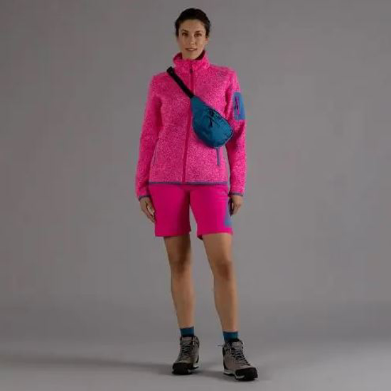 CMP ž jopica 3H14746 10CM WOMAN JACKET KNITTED fucsia bianco titanio