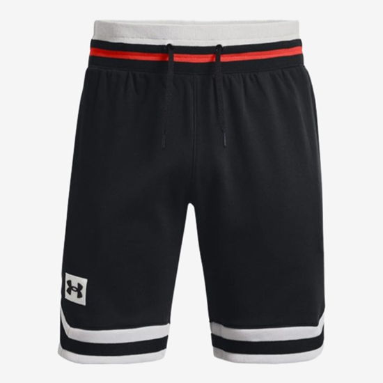 UNDER ARMOUR m hlače 1361624-001 UA RIVAL FLC ALMA MATER SHORTS black red grey
