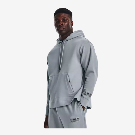 UNDER ARMOUR m kapucar 1377173-465 SUMMIT KNIT HOODIE blue grey