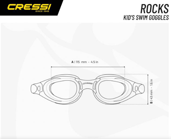 CRESSI otr plavalna očala DE201340 ROCKS pink
