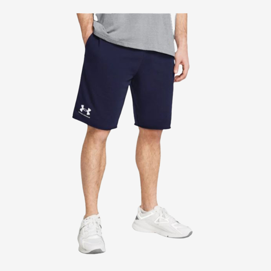 UNDER ARMOUR m hlače 1361631-410 RIVAL TERRY SHORTS navy