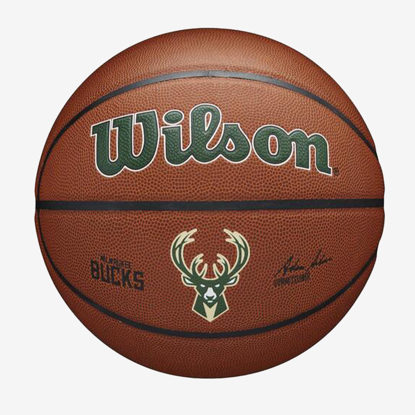 WILSON košarkarska žoga WTB3100 NBA TEAM ALLIANCE MILWAUKEE BUCKS orange