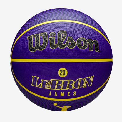 WILSON košarkarska žoga WZ4027601 NBA PLAYER ICON LEBRON JAMES OUTDOOR BALL purple