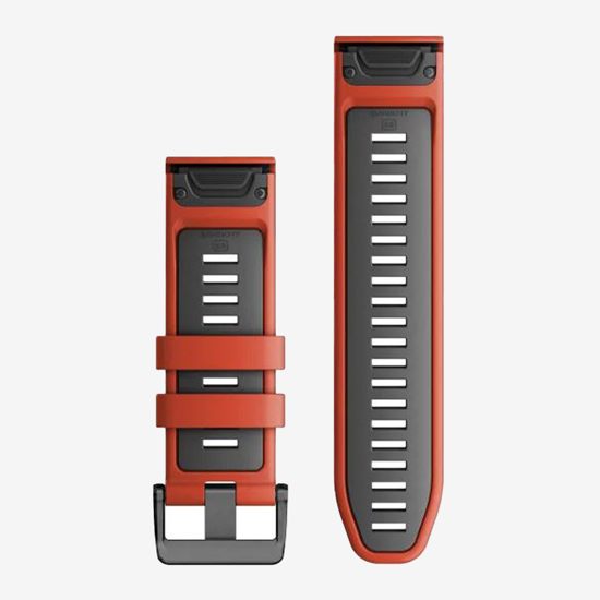 GARMIN pašček QUICKFIT® 26 010-13281-04 flame red graphite silicone