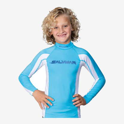 SALVIMAR otr uv majica ASN0016 RUSH GUARD 50+ white blue