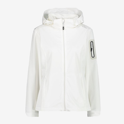 CMP ž softshell 39A5016 05XN JACKET ZIP HOOD white