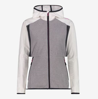 CMP ž jopica 34H3046 A001 JACKET FIX HOOD white