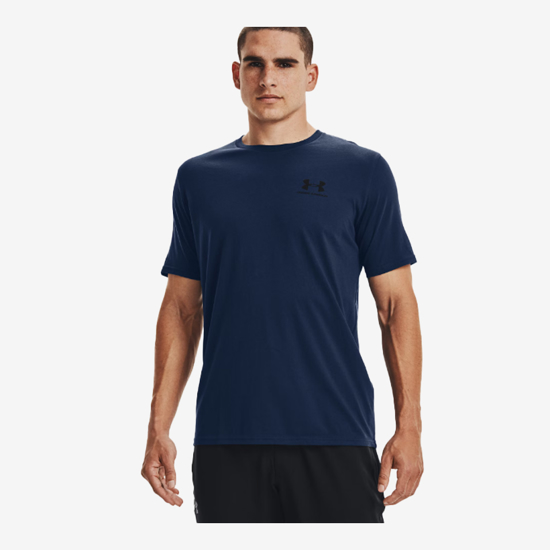 UNDER ARMOUR m majica 1326799-408 UA LEFT CHEST LOGO SHORT SLEEVE academy navy