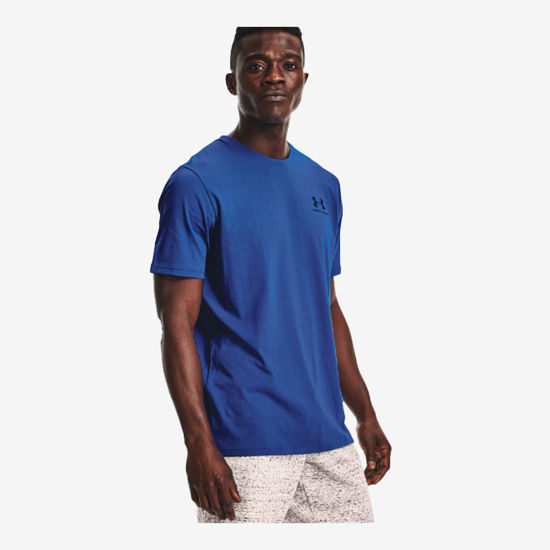 UNDER ARMOUR m majica 1326799-432 UA LEFT CHEST LOGO SHORT SLEEVE tech blue black