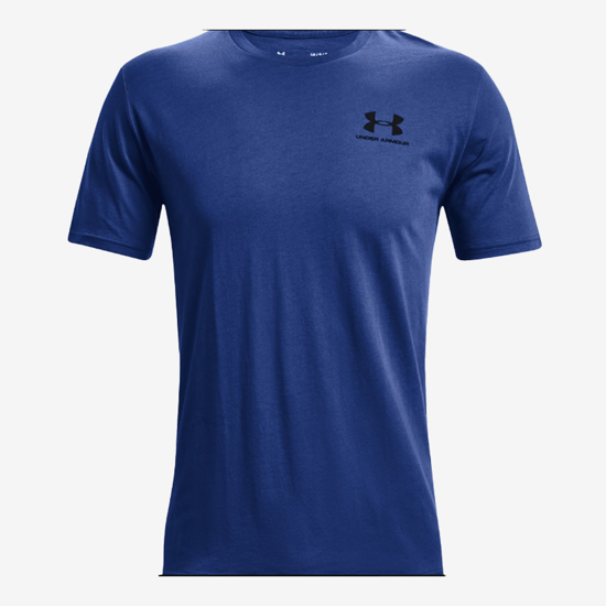 UNDER ARMOUR m majica 1326799-432 UA LEFT CHEST LOGO SHORT SLEEVE tech blue black