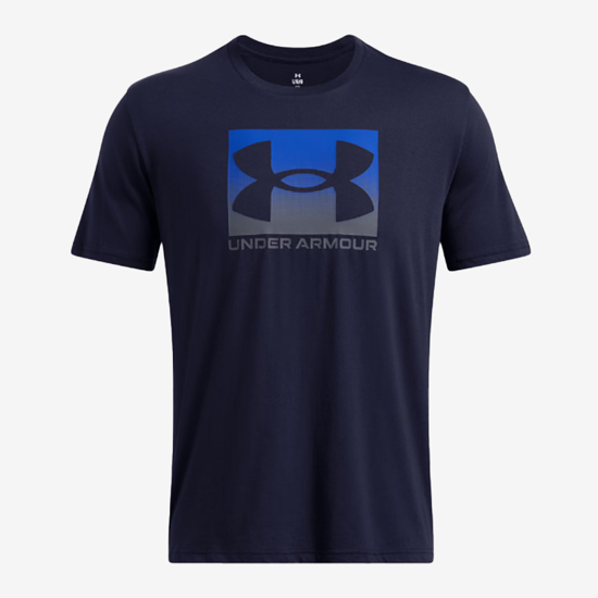 UNDER ARMOUR m majica 1386793-410 UA BOXED SPORTS SHORT SLEEVE midnight navy black