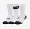 UNDER ARMOUR nogavice PERFORMANCE TECH 3-PACK CREW SOCKS white black