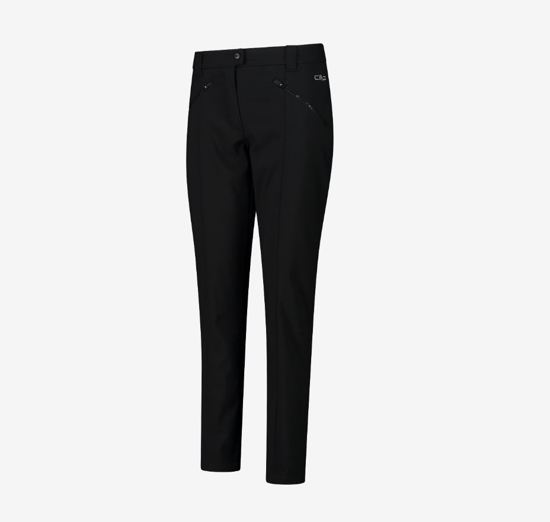 CMP ž pohodne hlače 3A11266 U901 LONG PANT SOFTSHELL black