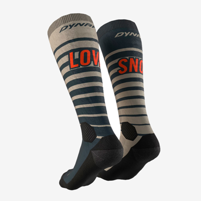 DYNAFIT nogavice 71613 5261 FT GRAPHIC SOCKS rock khaki snow