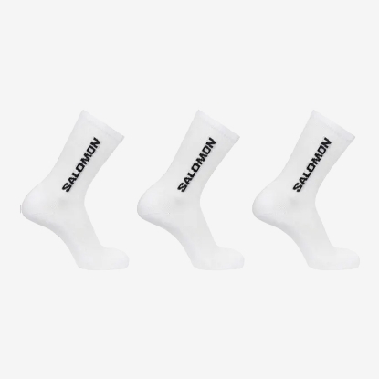 SALOMON nogavice LC208600 EVERYDAY CREW 3-PACK white