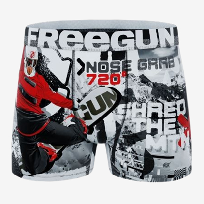 FREEGUN m spodnje perilo FGPA62/1/BM/SNO grey black white red