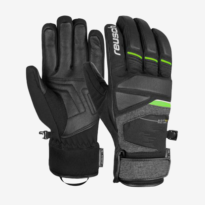 REUSCH odr smučarske rokavice 6001216 7679 STORM R-TEX® XT black black melange neon greeen